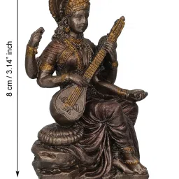 eCraftIndia Assorted Multicolor Rakhi with Saraswati Idol image 5