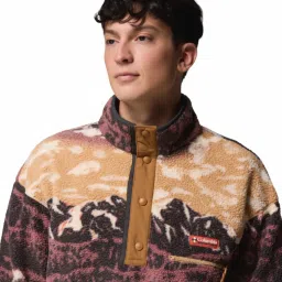 Columbia Maroon Regular Fit Printed Pullover image 5
