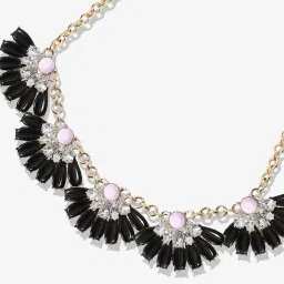 Sohi Multicolour Designer Statement Stones Necklace image 5