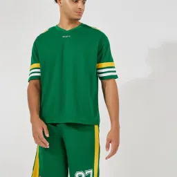 Styli Green Oversized Printed Co-Ord Set image 5