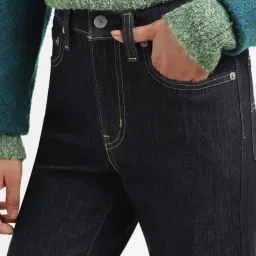 Levi's 725 Dark Navy Relaxed Fit High Rise Jeans image 5