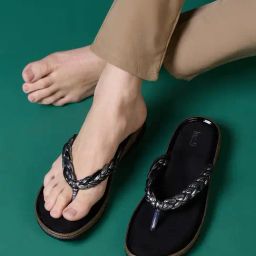 Inc.5 Women's Black Thong Sandals-picture-1