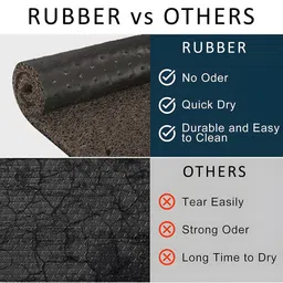 Kuber Industries Brown Water Absorbing Door Mat image 3