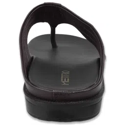 Metro Men's Brown Thong Sandals image 5