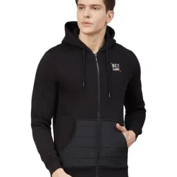 Alcis Black Regular Fit Hooded Sweatshirt-image-22