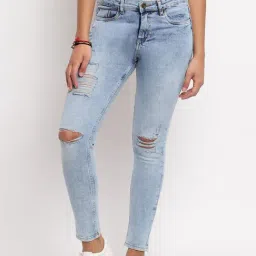 Tales & Stories Blue Distressed Jeans-picture-12