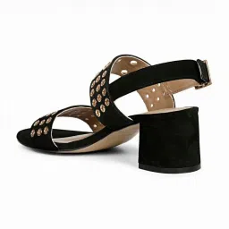 Saint G Women's Eyelet Black Back Strap Sandals image 5