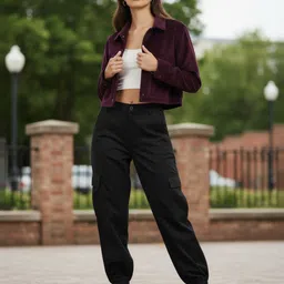 glitchez Corduroy Finish Spread Collar Tailored Jacket image 2