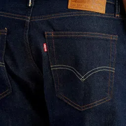Levi's Men's 555 Dark Indigo Loose Fit Mid Rise Jeans image 5