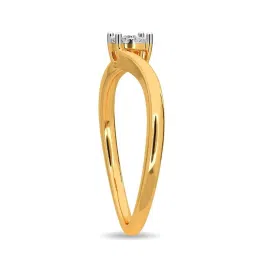 Kisna Diamond & Gold Jewellery Glitzy Regal 18k (750) Diamond & Gold Ring For Women image 5