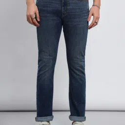Lee Trenton Blue Comfort Fit Heavily Washed Jeans-picture-31
