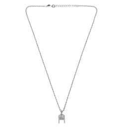 crash.club by CKC 925 Sterling Silver Personalized H Initial Pendant for Women image 5