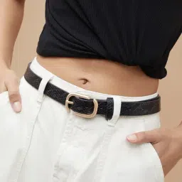 Ginger by Lifestyle Black Animal Effect Belt image 2