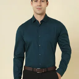 Allen Solly Slim Fit Geometric Printed Spread Collar Pure Cotton Formal Shirt-picture-28