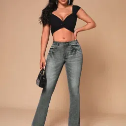 Kotty Grey Mid Rise Jeans image 5