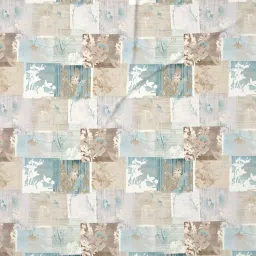 DDecor Memento Turquoise Cotton Leaf 144 TC King Bedsheet with 2 Pillow Covers image 5