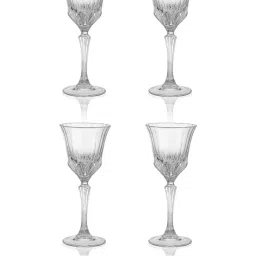 troveas Trovea's Pure Elegance Transparent Glass Wine Glass - Set of 4 image 5