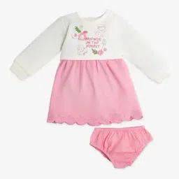 Ed-a-Mamma Baby Multi Corduroy Regular Printed Casual Dress-image-50