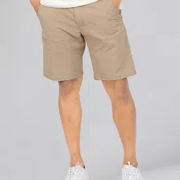 Wrangler Beige Regular Fit Solid Bermuda Shorts image 4