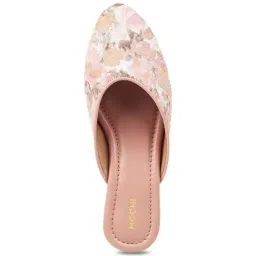 Mochi Women's Peach Mule Shoes image 3