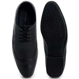 khadim Khadim's Men's Black Brogue Shoes image 3