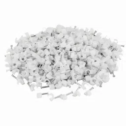 HI-TECH 6 mm Circel Cable Clip with Single Nail for Wall Mount, AFT6 X100 (Pack of 100 Pcs) image 5