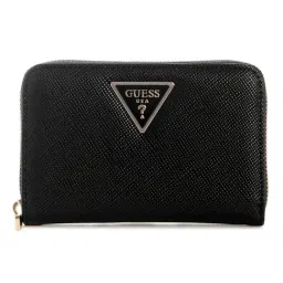 Guess Black LAUREL II Textured Zip Around Wallet-image-91