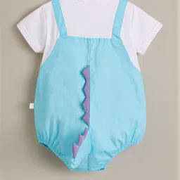 Hopscotch Boys Blue Friendly Monster Bubble Onesie-image-50