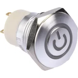 RS PRO Illuminated Push Button Switch Latching 16 mm Cutout SPST Blue LED 36 V DC, 1759687-picture-18