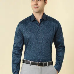 Allen Solly Slim Fit Floral Printed Pure Cotton Formal Shirt-picture-28