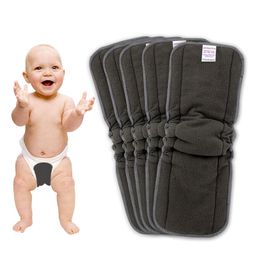 Bembika Cotton Bamboo Charcoal Nappy Inserts Pack of 5 - Grey-picture-8
