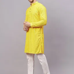 garbhodakshai Men Sequinned Kurta image 4