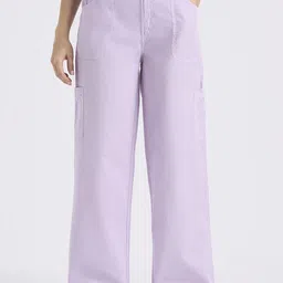 Pepe Jeans Women Straight Fit Cargos Trousers-picture-19