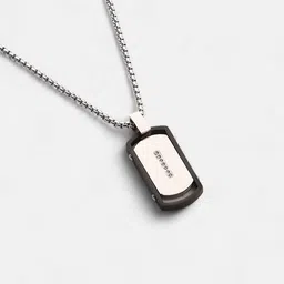 French Accent Silver-Plated Pendant With Chain image 4