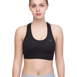 Adidas Black Non Wired Non Padded Sports Bra-picture-10