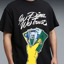 Puma Black Dylan The Commisioner Printed Relaxed Fit Tee IV image 5