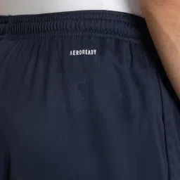 Adidas Navy Regular Fit Logo Printed Sports Shorts image 5