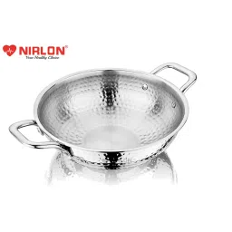 Nirlon Silver Stainless Steel Others TriPly Hammered KD28 image 5