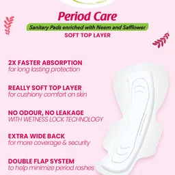 everteen Soft Neem & Safflower XXL Sanitary Napkins 40pc image 4