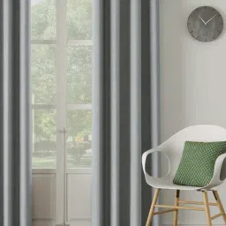 DDECOR Live Beautiful Blue Polyester 9 ft Long Door Curtain-image-31