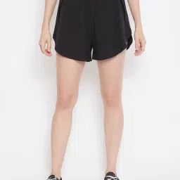 Clovia Black Slim Fit Shorts-picture-18