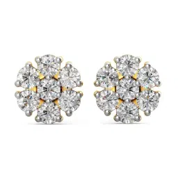 Joyalukkas 18k Yellow Gold & Diamond Stud Earrings for Girls-picture-21