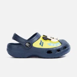 Fame Forever by Lifestyle Kids Navy & Yellow Back Strap Clogs image 2