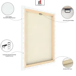 Art Street Blue & Golden Abstract Theme Stretched Canvas Painting - Set of 2 image 5