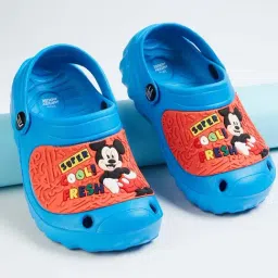 Fame Forever by Lifestyle Kids Blue & White Back Strap Clogs-picture-30