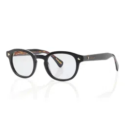 Shisen Fox Black Oval Unisex Eye Frames-picture-40