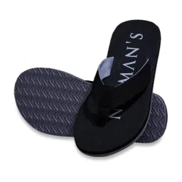 Neemans Men's Black Flip Flops image 5