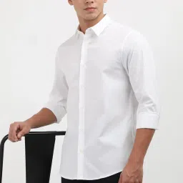 Calvin Klein Jeans White Cotton Regular Fit Shirt image 5