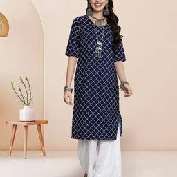 7Threads Women Ethnic Motifs Printed Floral Crepe Kurta image 3