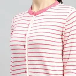 Monte Carlo Pink & White Striped Cardigan image 5